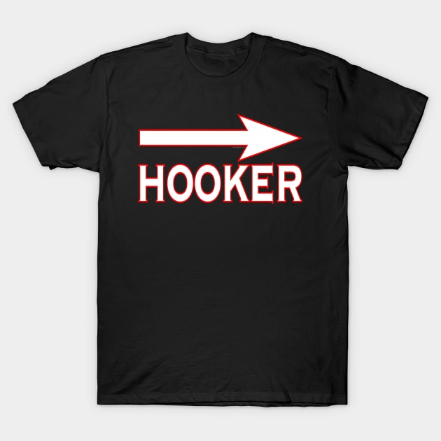 Hooker -  Arrow T-Shirt by RainingSpiders